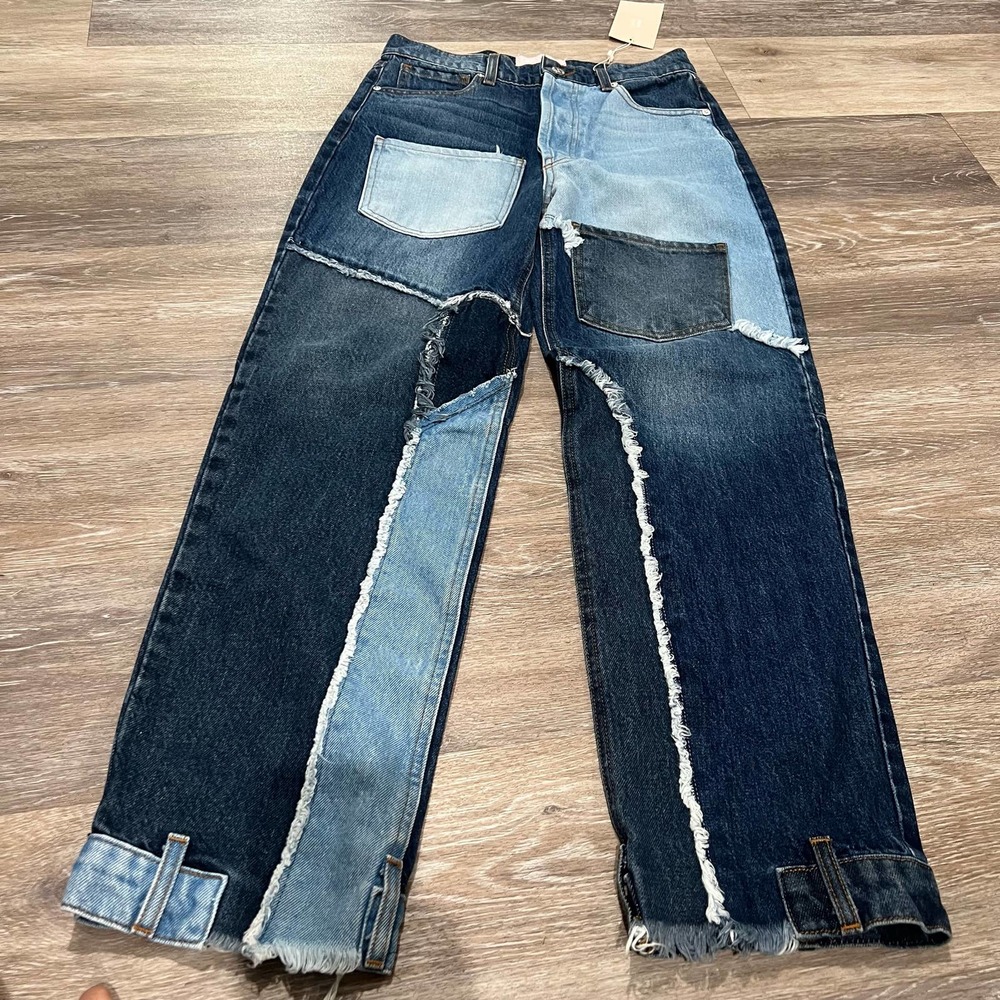 Patchwork Denim Jeans - image 1